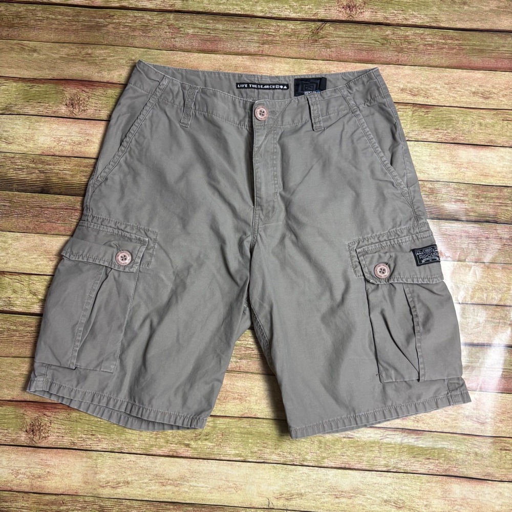 skater sleaze surf indie Rip Curl Khaki Cargo Shorts Men's Size 30 gorpcore